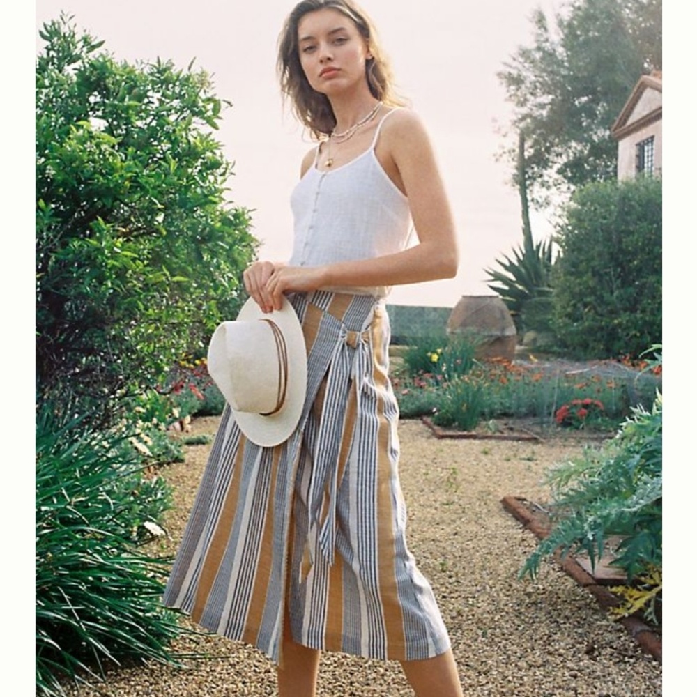 Anthropologie midi skirt